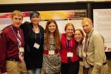 The team presented its data, which was some of the best ever seen for exoplanet studies, at the 219th American Astronomical Society meeting in Austin, Texas, in January. From left: Kevin Hardegree-Ullman, Allison McGraw, Lindsay Small, Allison Towner, Mandy Walker-LaFollette and Jake Turner. (Photo by Jake Turner) The team presented its data, which was some of the best ever seen for exoplanet studies, at the 219th American Astronomical Society meeting in Austin, Texas, in January. From left: Kevin Hardegree-Ullman, Allison McGraw, Lindsay Small, Allison Towner, Mandy Walker-LaFollette and Jake Turner. (Photo by Jake Turner)